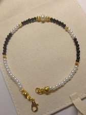 Bracciale Uomo Perla Di Fiume Onice Nera Bracciale di Perle 💙 LuaCreazioni 💙