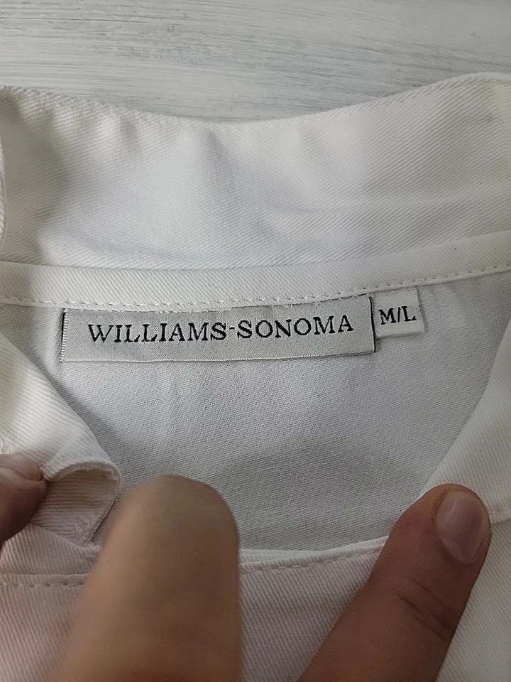 Abrigo Chaqueta de Chef Williams Sonoma Niños M/L Restaurante Cocina Ropa de Trabajo Cocina  Foto 3 de 4