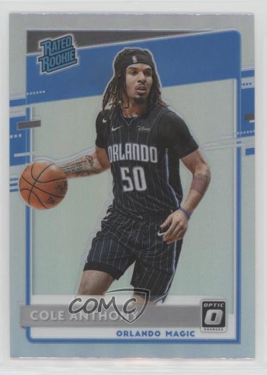 2020-21 Panini Donruss Optic Rated Rookie Holo Prizm Cole Anthony #165 02ez