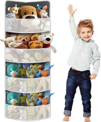 Soft Corner Shelf | Safe Hanging Organizer | Child-Friendly Wall Mount Storag...