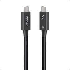 Anker Thunderbolt 4 Certified USB C to C Cable, 8K/4K 2.3FT, Black