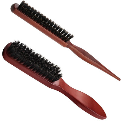 Sularpek Wildschweinborsten Bürste, Teasing Hair Brush Boar Bristle Hair Brush T