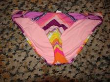 Women's New Gibson Latimer Two Piece Bikini Multi-Colored Size L