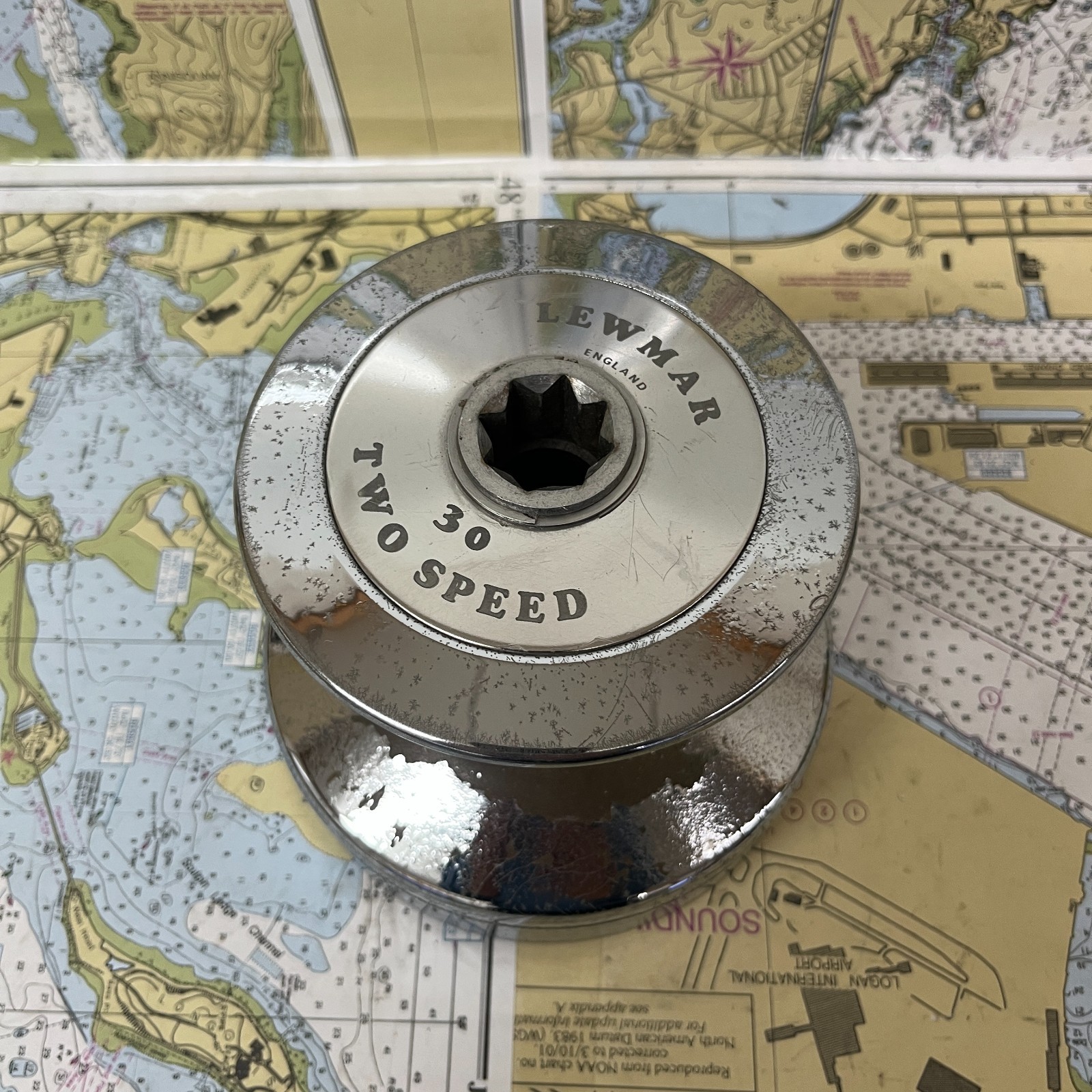 Lewmar Size 30 Chrome plated Bronze Two Speed Winch