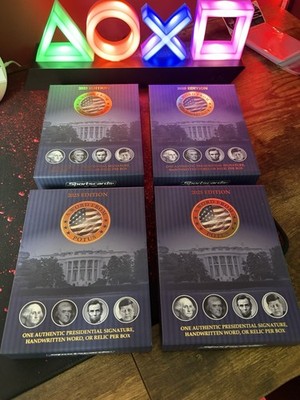 4 Boxen POTUS 2025 President United States Authentic Handwritten Word WhiteHouse