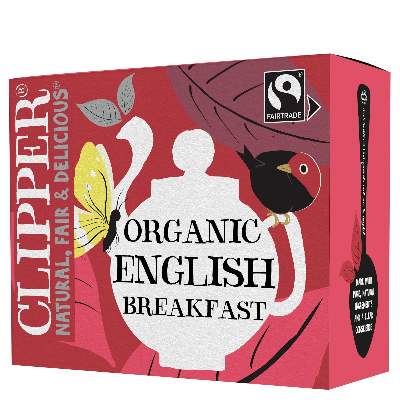 Clipper Fairtrade Organic English Breakfast Tea Bags - 80 Teabags (Pack of 4) - Image 6