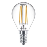 Philips Led Filament Lampe P45 Tropfen 4,3W = 40W E14 Klar 470Lm Warmweiß 2700K