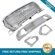 Fit 2019-2021 Gmc Sierra 1500 Denali At4 Front Bumper Grille Fog Lamp Bezel Trim