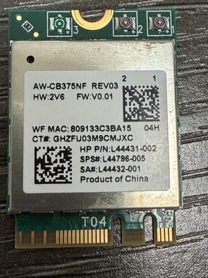 Lot of 10 -HP Realtek 802.11ac WiFi Wireless Adapter Card -L44431-002 -L44796-05