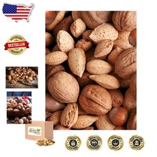 California Jumbo Walnuts  Pecans 8Lb Mixed Nuts in Shell, Raw