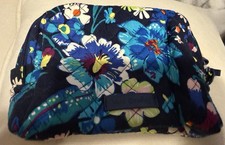 Vera Bradley Moonlight Garden Medium Cosmetic Bag Plastic Lined