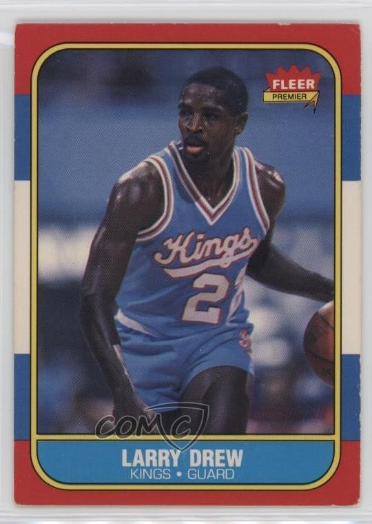 1986-87 Fleer Larry Drew #25 0ae