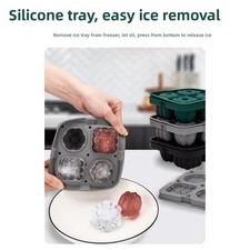 2 in 1 Ice Tray for Whiskey and Hockey Themed Ice Easy Push Bottom Release