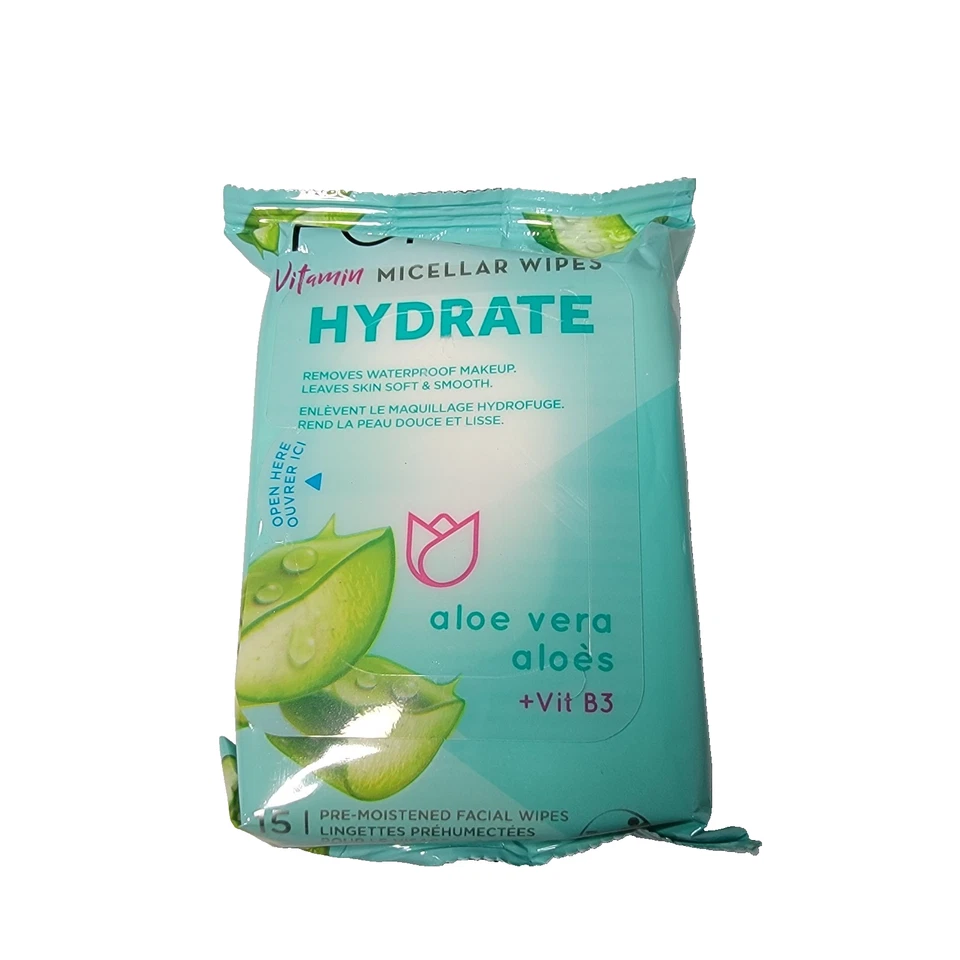 Витаминные мицеллярные салфетки Pond's гидрат алоэ вера витамин B3 предварительно увлажненные 3 упаковки - Изображение 3 из 4