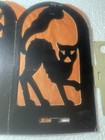 c.1920-30’s Beistle Crepe Paper Die Halloween 4 Panel Lantern & Candle Base X 2 — photo 9