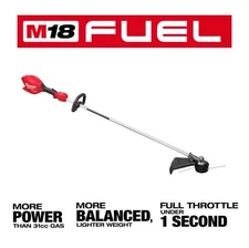 New 18v Milwaukee 3046-20 M18 FUEL 16" Dual Cordless String Trimmer Weedeater