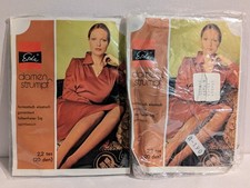 2x DDR Esda Damenstrümpfe große Größe 25-28 für Strumpfhalter Ostalgie