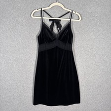 Velvet Lace Babydoll Slip Dress Medium Y2K 90s Fairy Grunge Whimsigoth Romantic