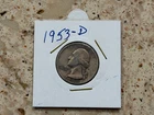 1953 D Washington Quarter 25C Silver Coin