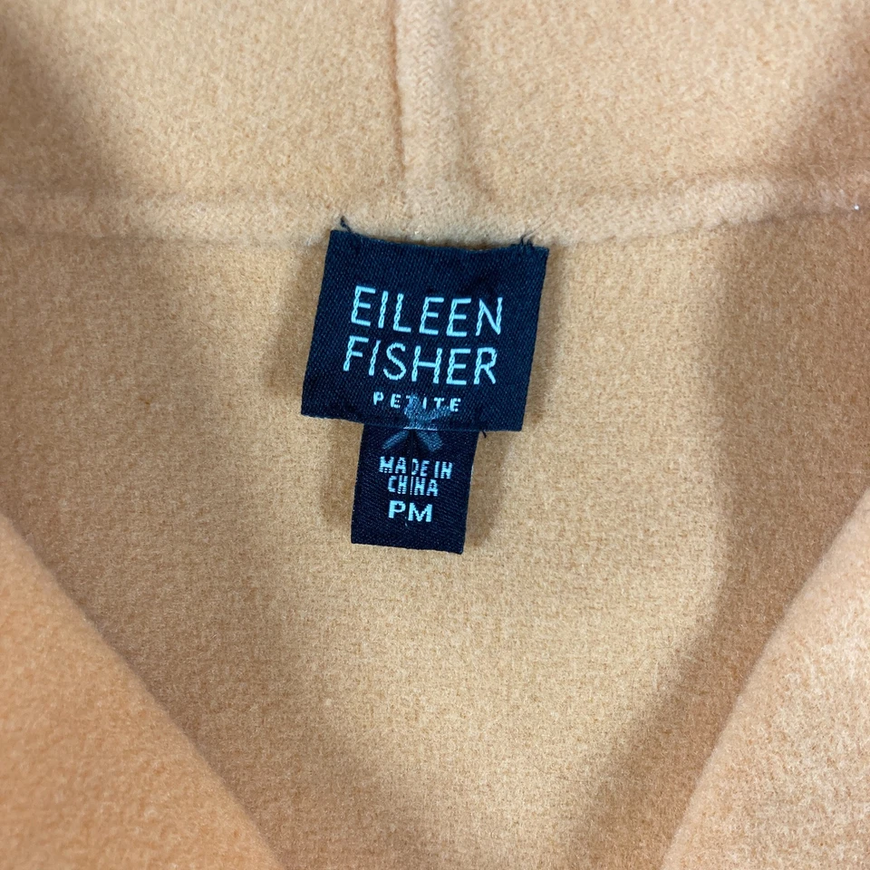 Chaqueta Eileen Fisher Lana Cachemira Frente Abierto Mujer Pequeña Mediana PM Naranja Foto 3 de 4
