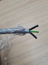 5m 2.5mm 3c 3 Core SY Braided Armoured shielded Control Flex Cable