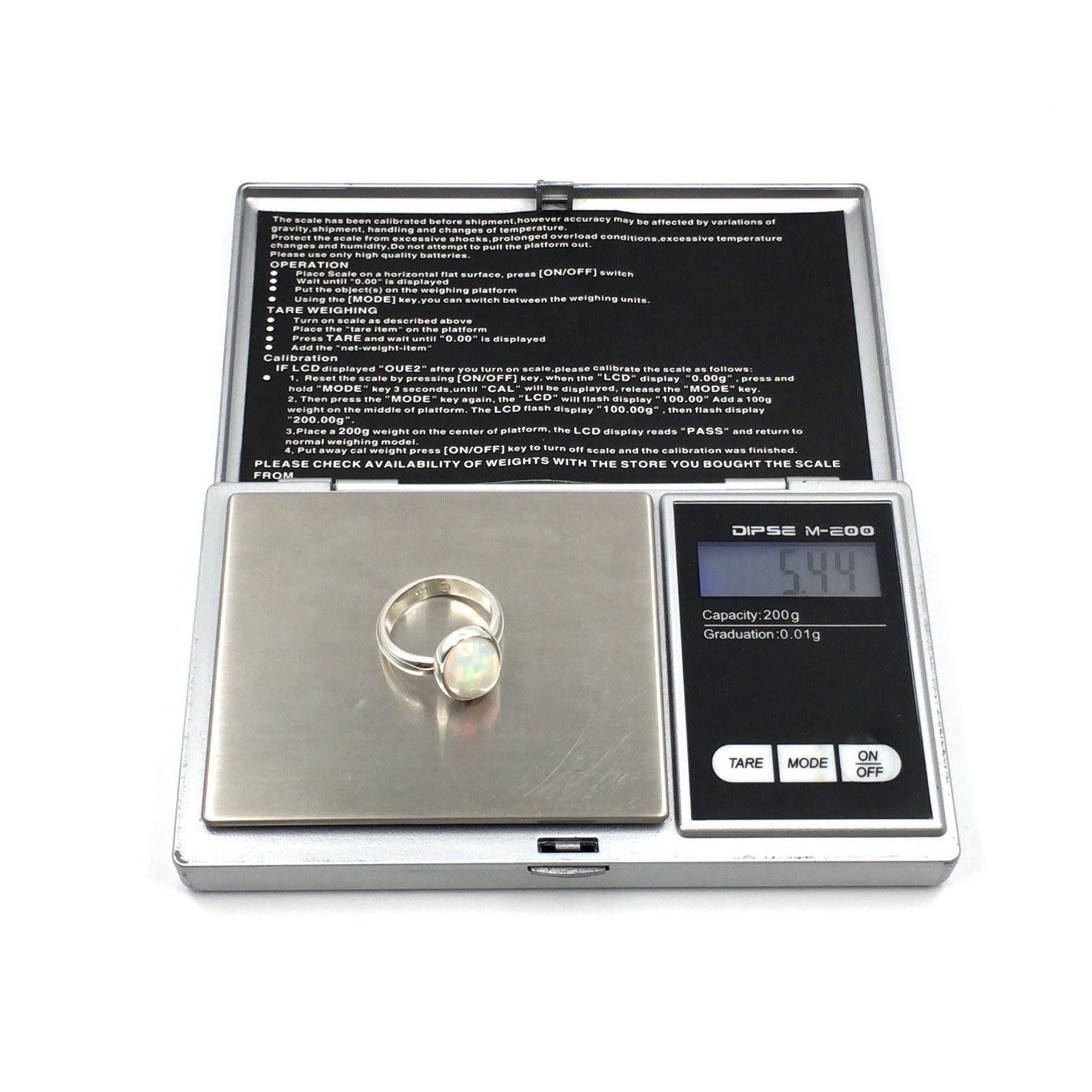 Solid 925 Sterling Silver Ring Opal 5.9ct Oval Ba… - image 16