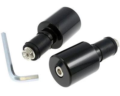 Lenkergewicht Stahl schwarz Paar 206g für Stahllenker Motorrad Moped 30mm Lenker - Bild 1 von 3