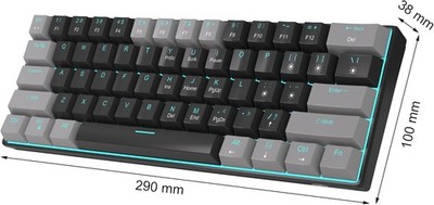 MageGee STAR61 Tastatur blau 60 % mechanisch kabelgebunden