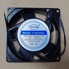 1PC New XYLFAN YL9225HSL 220V-240V 0.09A 2-Wire Cabinet Cooling fan QW