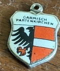 Vintage 800 Silver Garmisch-Partenkirchen & Munchen Enamel Shield Charm Lot — photo 6