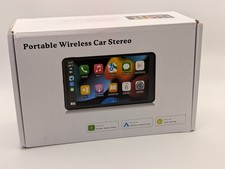 Portable Car Stereo 7" Radio Wireless Apple Carplay/Android Auto Touch Screen.