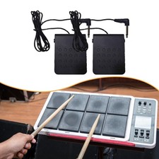 2x Electronic Drum Pedal Foot Pedal Portable Professional Lightweight