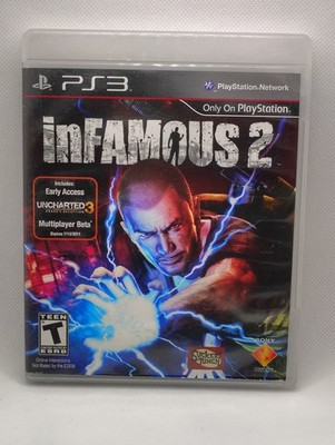 inFAMOUS 2 PS3 Complete With Manual   Untested   Good Condition