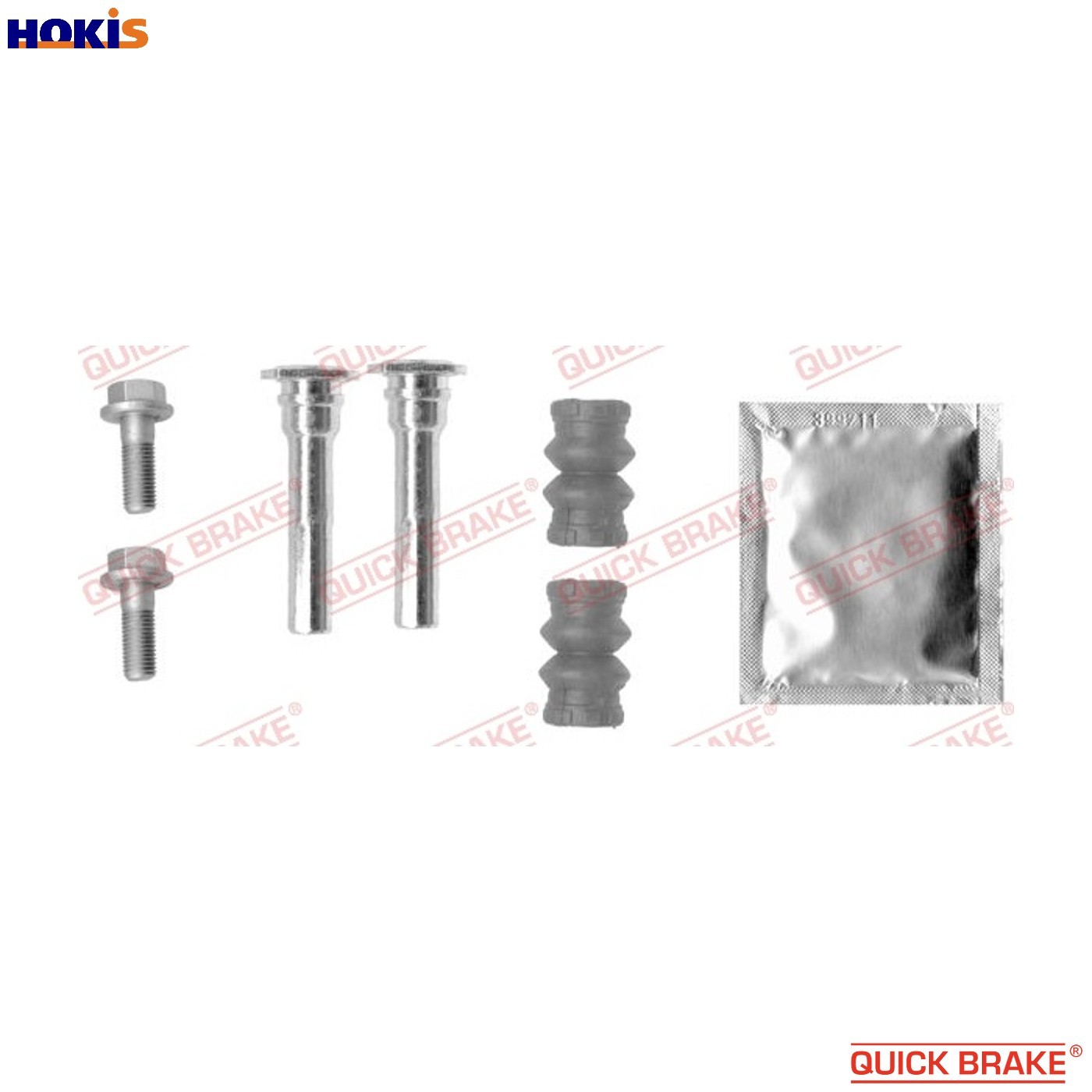 Front QUICK BRAKE 113-1389X Guide Sleeve Kit, brake caliper for CHERY,CHEVROLET, - Image 6