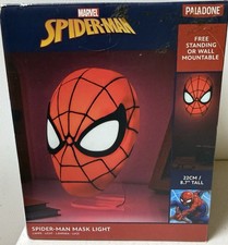Spider-Man Mask Lamp Light, Wall Mountable or Free Standing by Paladone 8.7" NIB