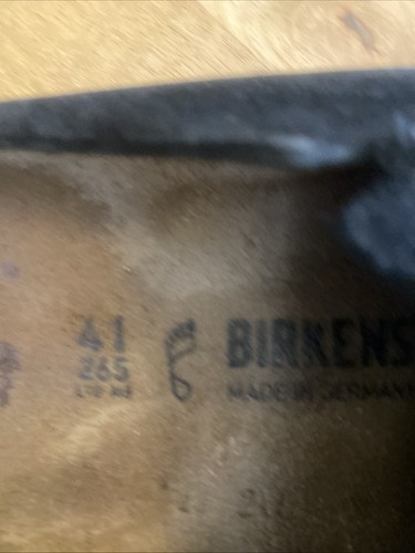 Birkenstock Zermatt Size 41 US 10-10.5 suede Leather Clogs In Black - Picture 9 of 10