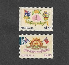 AUSTRALIA ANZAC ART  POSTCARDS  2025 MILITARY MNH