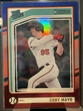 2024 Panini Donruss - Rated Prospects Coby Mayo #144 Red & Blue (RC)