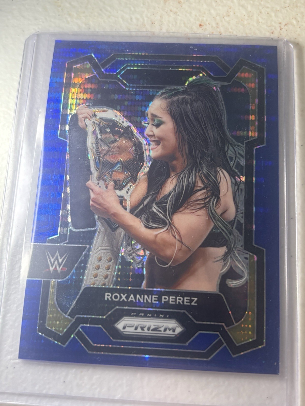 2024 Panini Prizm WWE Roxanne Pérez Blue Pulsar Prizm /75 #101 NXT