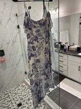 Reformation Women Twilight Floral Midi Dress Size 8 Wedding Guest In Lucerne