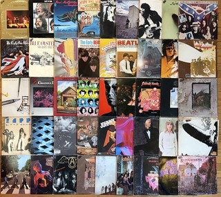 53 Vinyl LP Lot Rock Stones Beatles Zeppelin Grateful Dead Who Sabbath