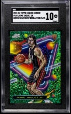 JAIME JAQUEZ JR (RC) 2024 Topps Cosmic #166 (GREEN SPACE DUST) #'d/75 GRADED 10!