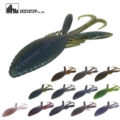 Hideup Stagger Wide Hog 4''  10cm 20g Japan Gummi Creature Köder Gummifisch Flach