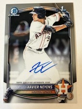 2025 Bowman Draft Xavier Neyens Astros Chrome Auto On Card 1st