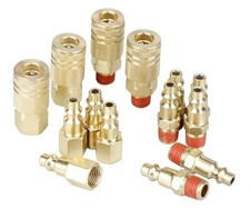14 Pieces Air Hose Fittings, 1/4 NPT Industrial Air Coupler  Plug 14 Pcs Kit