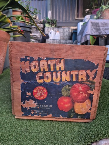 Vintage stadelman Fruit Co North Country Apple Wood Box 1930s 1940s - Picture 1 of 9