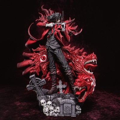 Alucard Hellsing Painted 1/4 3D Printed 12K Figure Statue Resin Model Kit