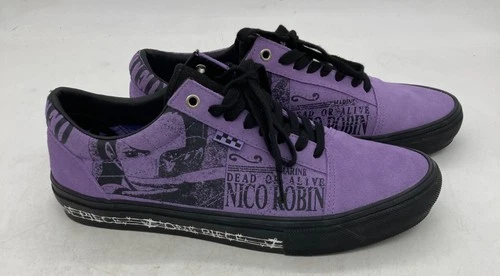 One Piece Nico Robin Purple Sneakers US Men’s Size 11 Anime-Themed Lace-Up