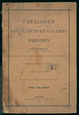 1899 Royal Picture Gallery Dresden Catalogue Woermann Fine Art Illustrated Book 