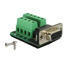 DB9 Female Breakout Connector RS232 Serial 9 Pin Terminal Screw 1 PCS